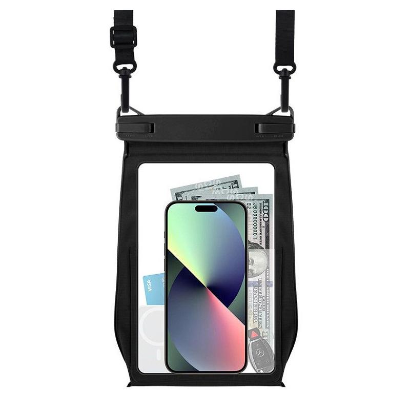 Velkokapacitní dotykový crossbody vodotěsný vak na telefon pro plavání a rafting