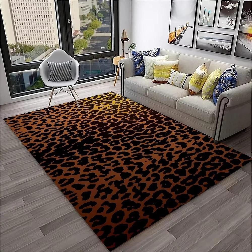 Leopard Print Carpet Rugs Living Room Floor Mats Bedroom Decor Carpets for Bed Room Carpets for Living Room Decoration Maison