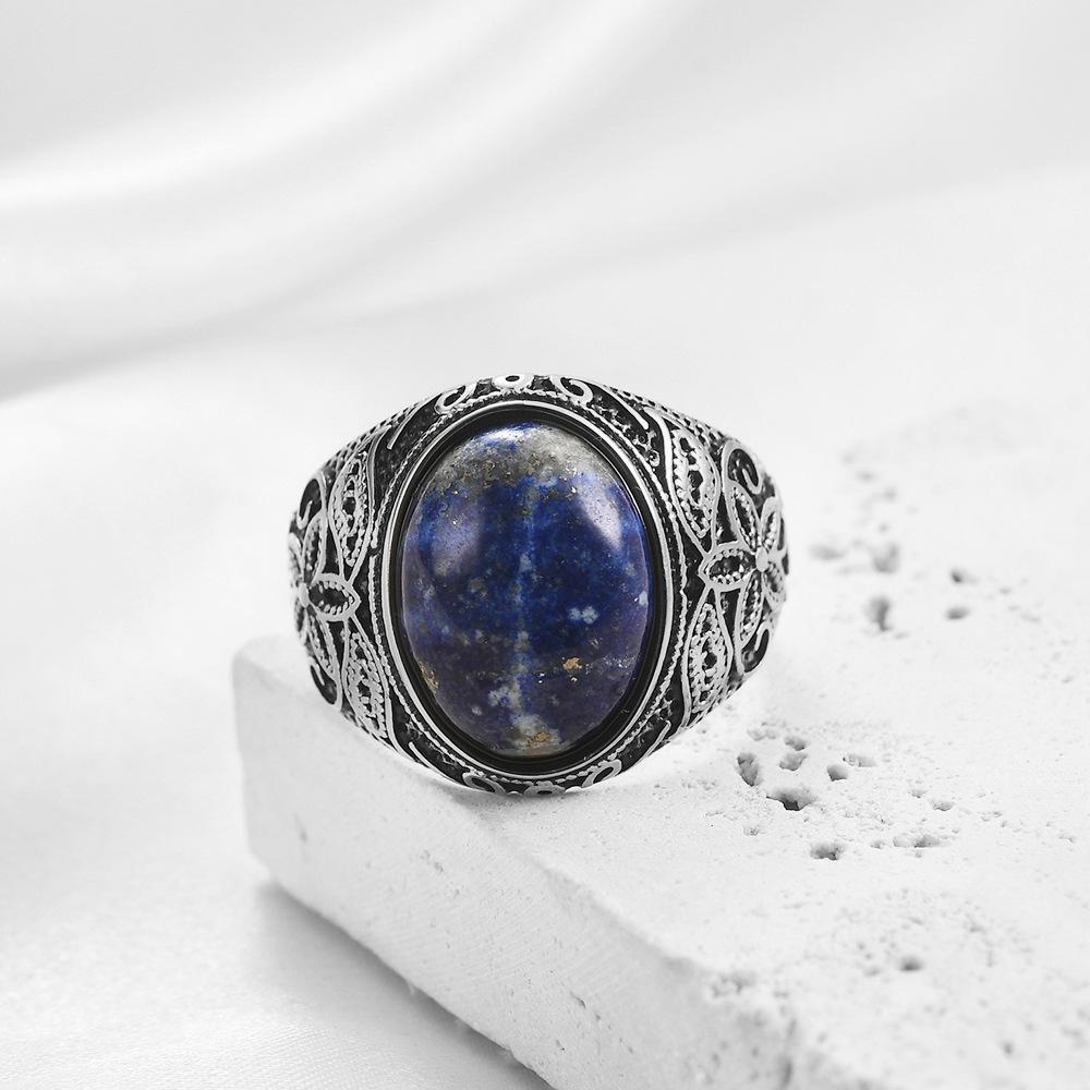 Pierścionek Odlew Personalizowany Moda Retro Sztuczny Kamień Kocie Oko Pierścionek 2025