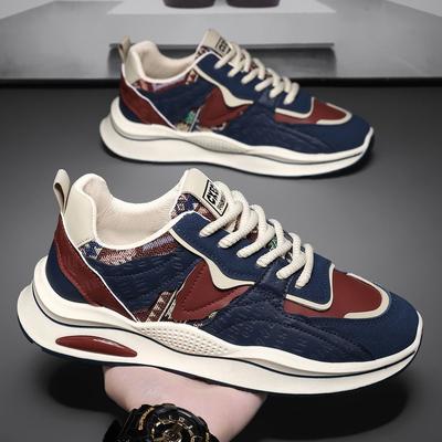 Chaussures pour hommes Automne et Hiver Nouvelles Chaussures de Sport Décontractées Tendance à Semelle Souple pour Hommes Chaussures de Papa à Semelle Épaisse Rehaussantes pour Hommes