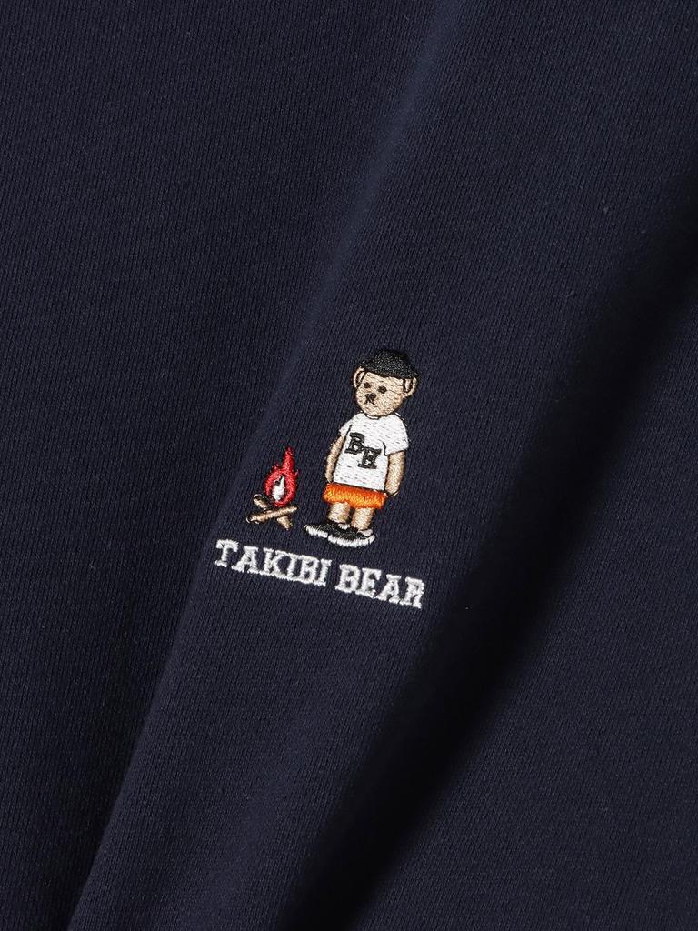 Beams Heart Takibi Bear Big Sweatshirt, Men's Navy, Size L