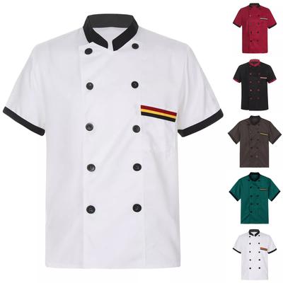 Kochuniform mit Ärmeln, Herrenbekleidung, Catering, Arbeitsuniform, Rücken, Küchenuniform, Herrenoberteil