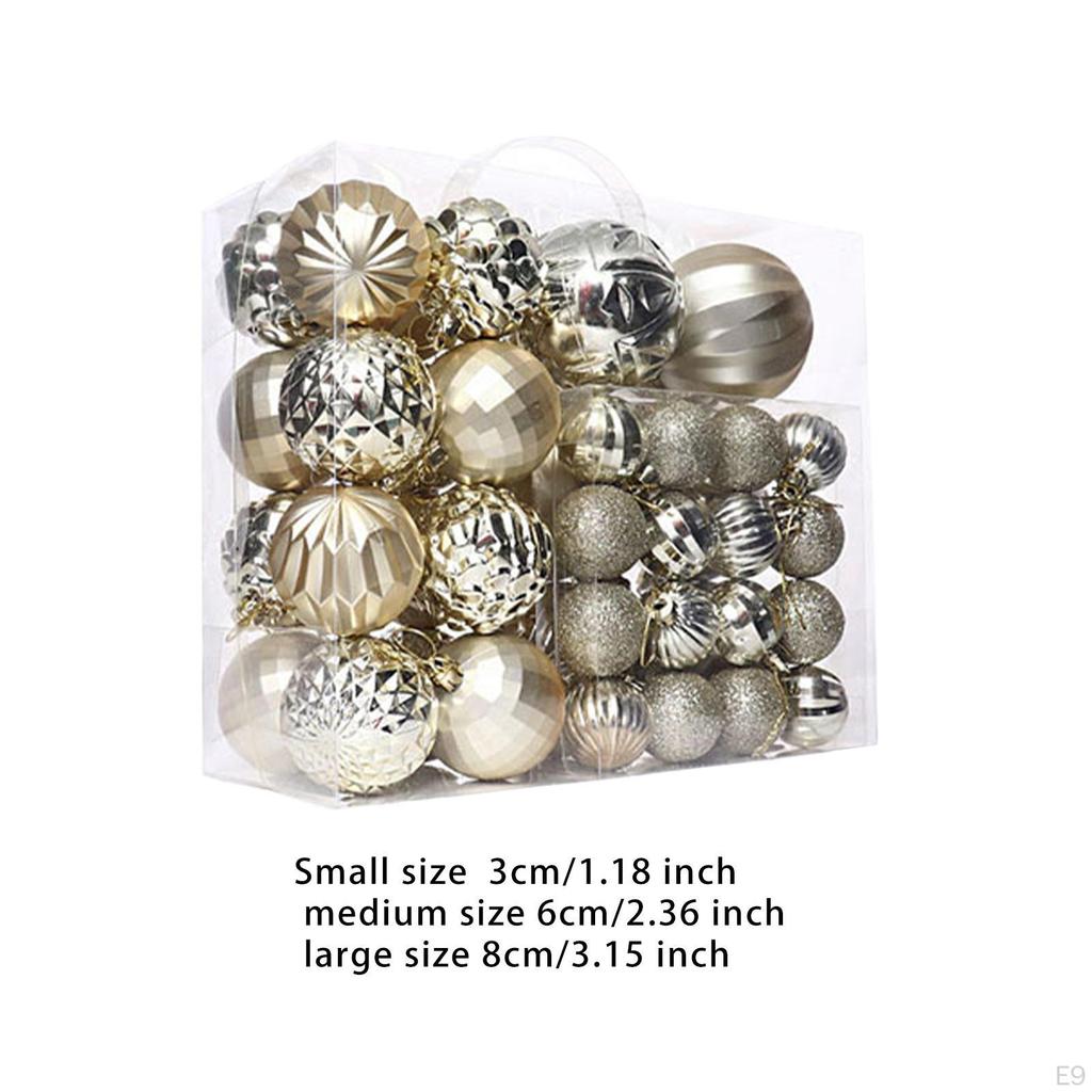 46 Count Christmas Hanging Balls for Indoor Festivities And Celebrations