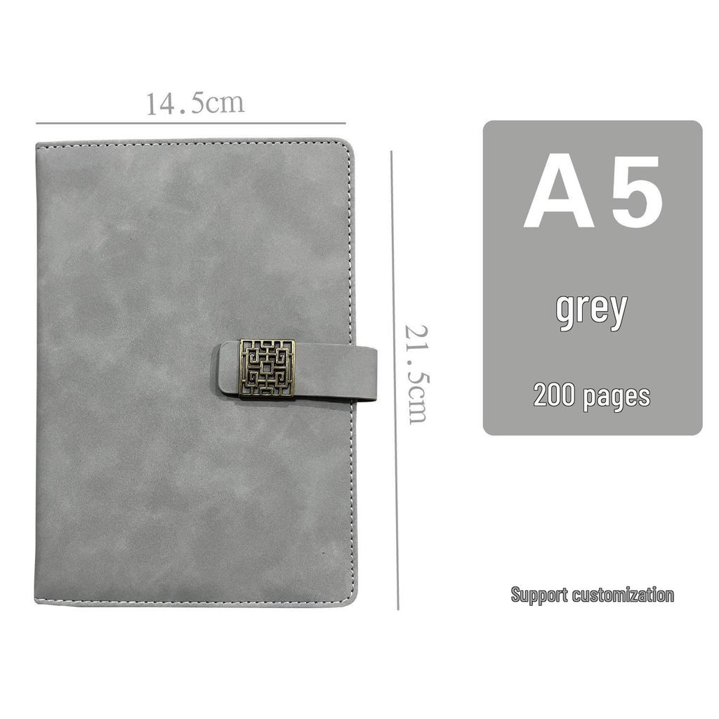 Korean Style Leather Cover Creative Diary Notebooks - Set of 5