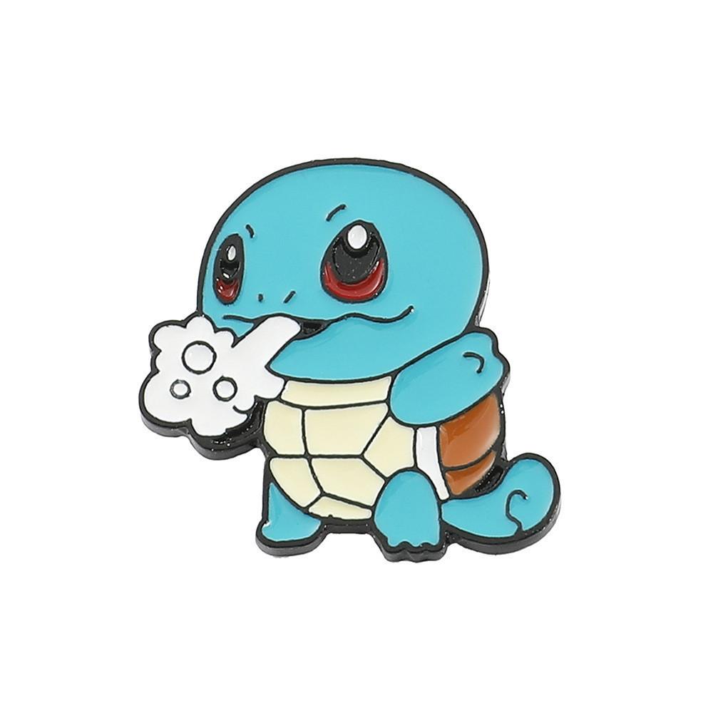Pokemon Pocket Monster Ins Trend Squirtle Alloy Pin Badge Bag Accessory
