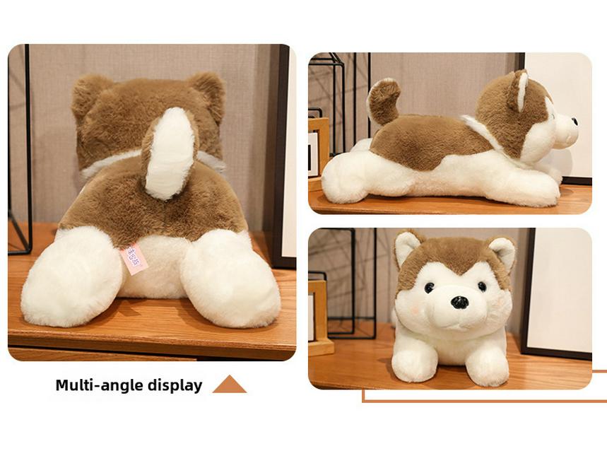 Husky Plush Doll: Children's Cuddly Toy, Sleeping Pillow, or Holiday Gift