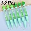 12Pcs Turtle Shaped Shiny Quicksand Pen High-Value Exam-Taking Pen, Stationery School Office Supplies Prize Gift Writing Tools Holiday Gift Novelty St