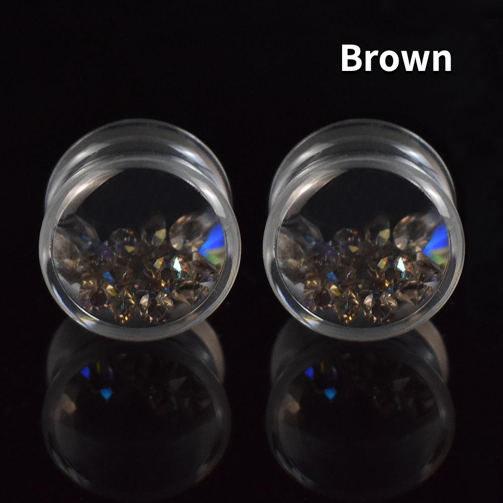 

8-30 мм красочные искусственные драгоценные камни, туннели для ушей, заглушки, акриловый расширитель для ушей, носилки, ювелирные изделия для пирсинга 22mm