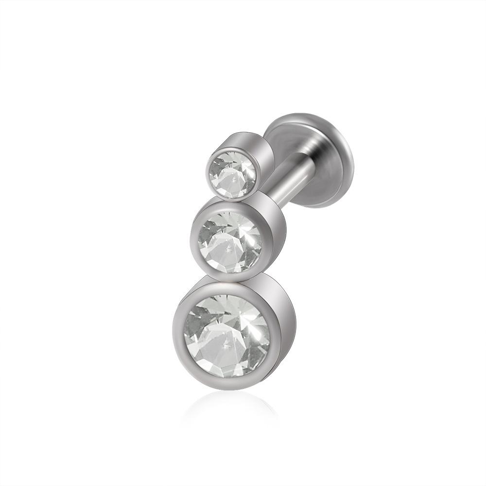 1 шт. серьги-гвоздики для губ с цирконием и стразами, серьги-гвоздики, серьги-гвоздики с пирсингом 1