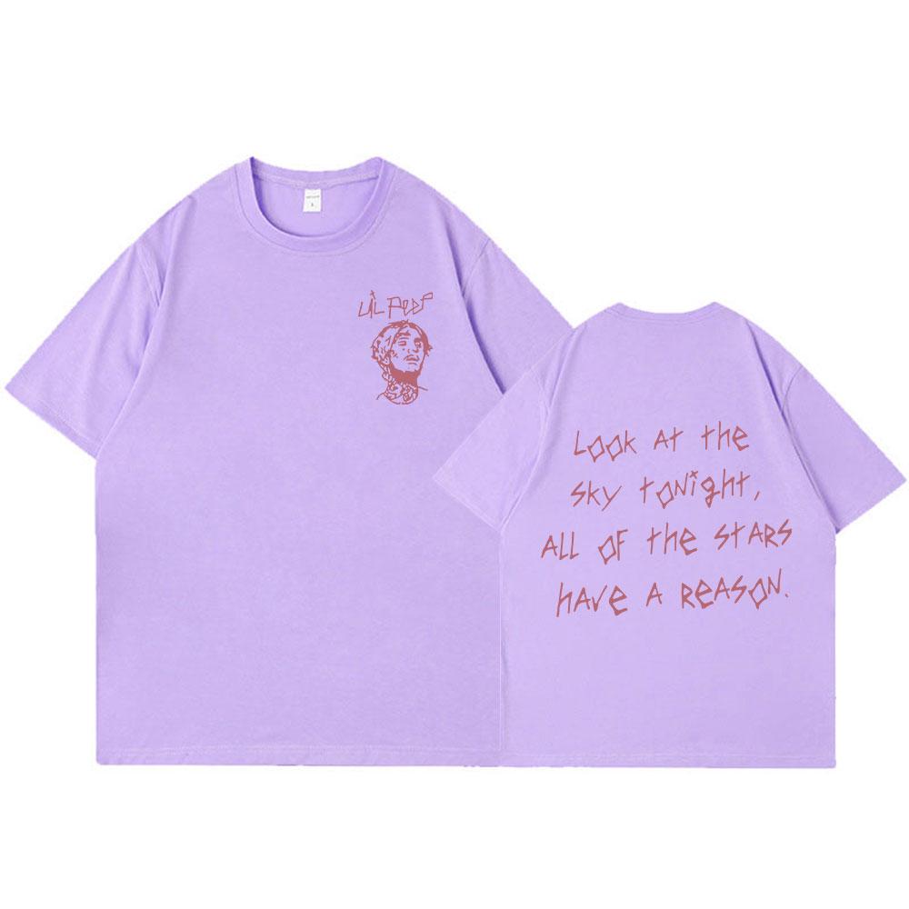 Rapper Lil Peep Tour Concert Grafisch T-shirt Unisex Dames Mode Hip Hop Korte Mouw T-shirt Katoen Casual Oversized T-shirts