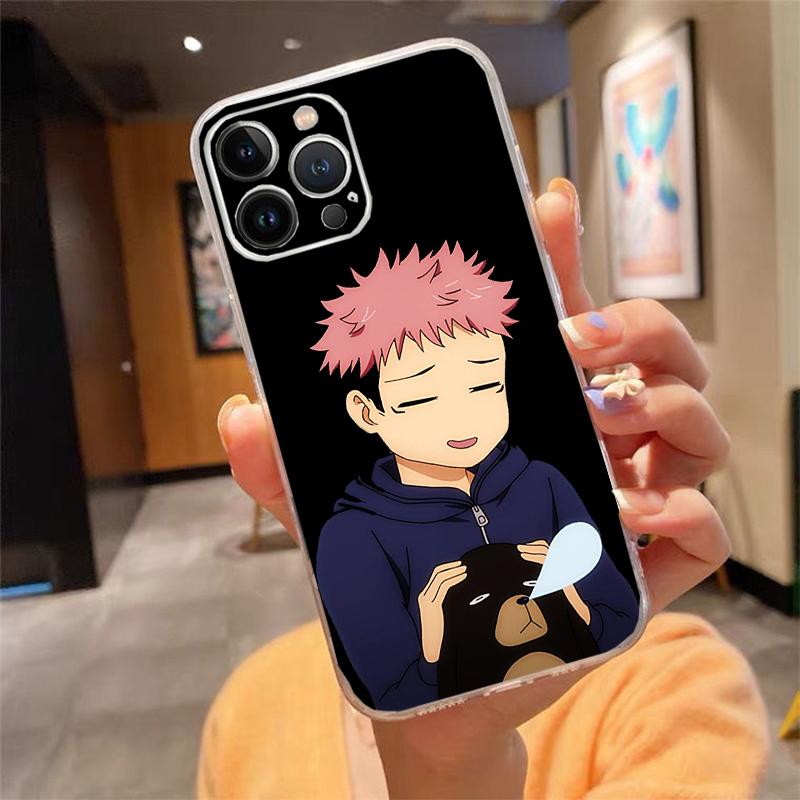 Phone Case For Iphone 17 Pro Max Air 16 15 14 13 Pro Max 15 16 Pro 15Plus Anime Jujutsu Kaisen Yuji Itadori Satoru Gojo