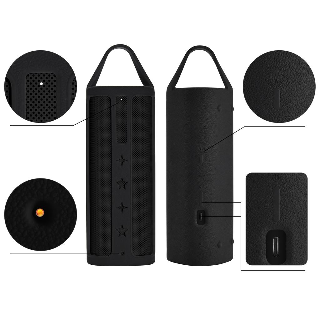 Silikonowe Etui Pokrowiec dla Roam 2/Roam Bezprzewodowy Głośnik Przenośny Kompatybilny z Bluetooth Pokrowiec z Karabinkiem do Podróży