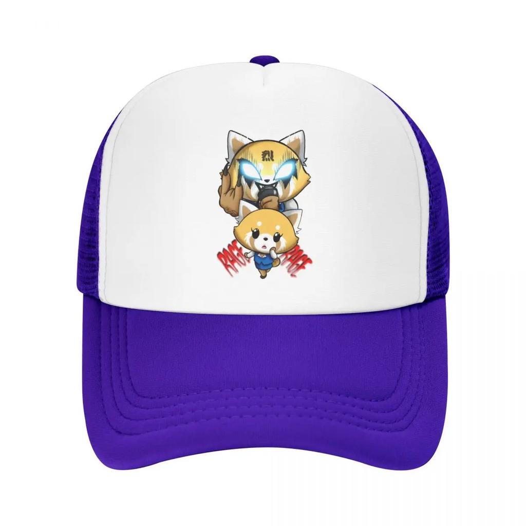 Custom Heavy Metal Aggretsuko Baseball Cap Sun Protection Unisexga Aggressive Retsuko Trucker Hat Autumn Personalized Dad Hat