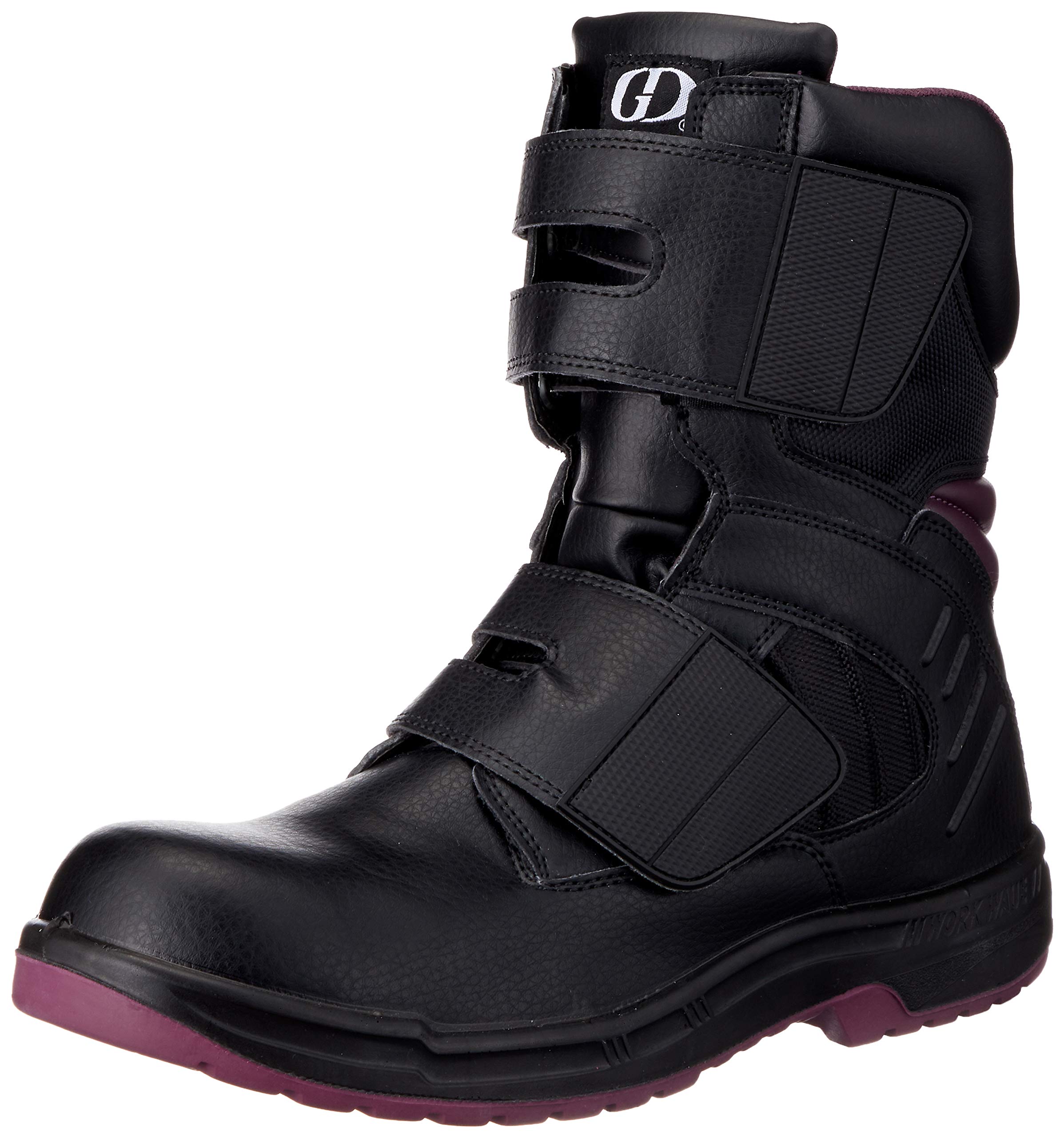 

Safety shoes and work made with a new urethane and rubber JSAA diagonal cut 4E [G-D Japan] shoes, double-layer sole, [Type A] certified, opening, чорний