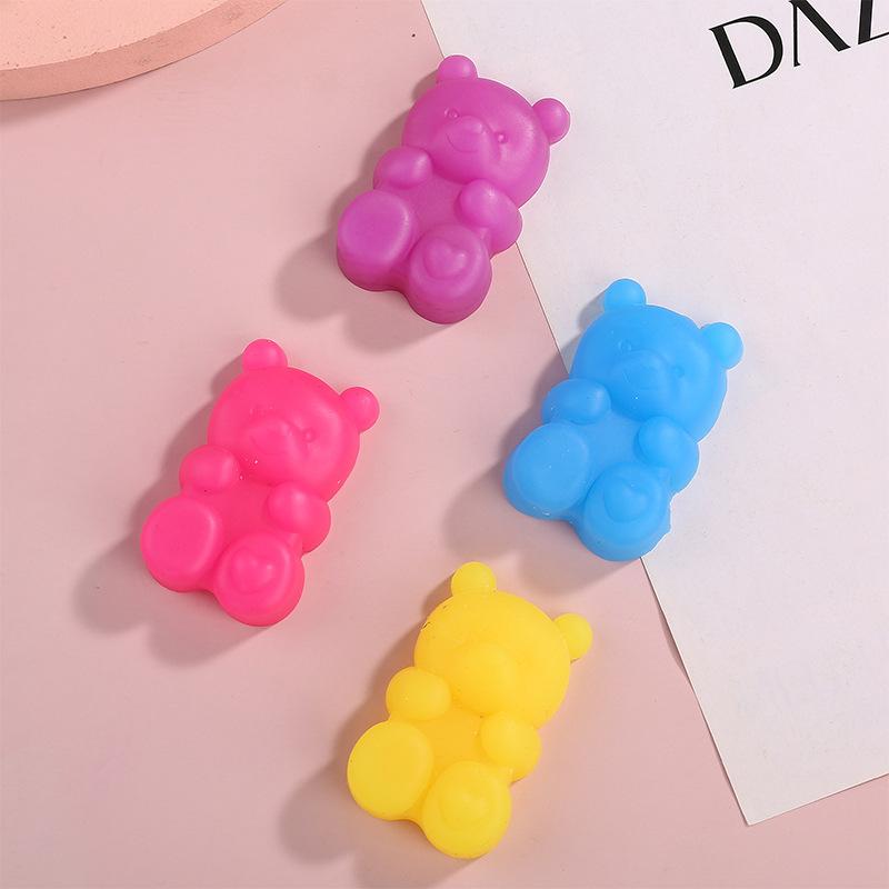 Creative jelly cartoon bear decompression pinch music small animal dumplings vent decompression trick toy