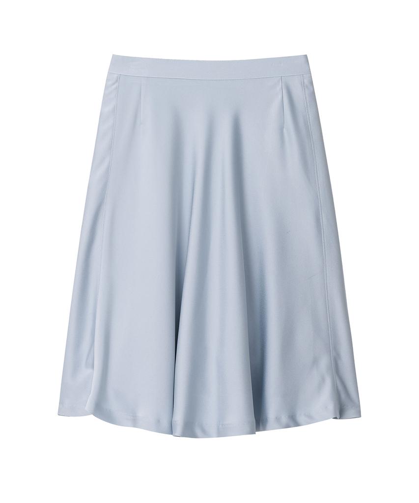 Nyuluki Flared Midi Skirt_Light Blue