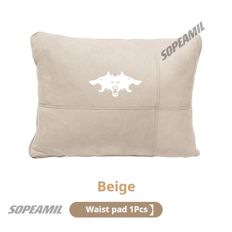TDMC1 For Tesla Cyberbeast Roadsrer Model 3 Model Y Model S Model X Car Suede Headrest Neck Support Pillow Seat Waist Cushion Pillow