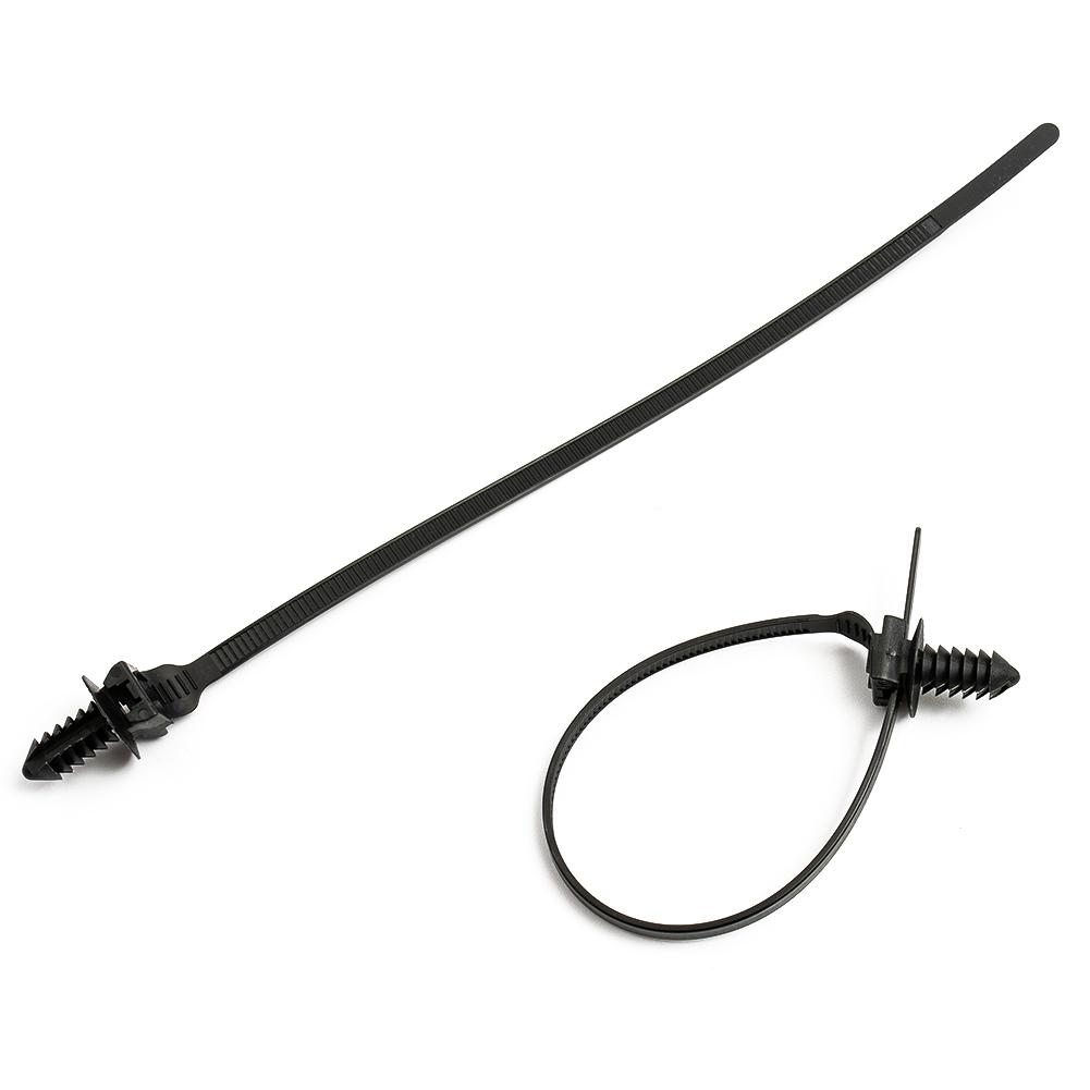 Neue Praktische Hochwertige Kabelbinderteile 50 Stück Zubehör Schwarz Befestigungselement Bündel Druckklemmen Gelöste Reißverschlussbänder