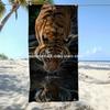 Tiger Drinking Beach Towel Patterned Sunscreen And Windproof Suitable For Swimming Pool Camping Travel