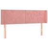 VidaXL Tête de lit avec oreilles Rose 147x16x78-88 cm Velours3118541