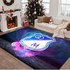 1PC rug Blue And White Shield Millonarios Carpet, Chair Rug,Area Rug for Office Bedroom living rooms bedroom, Doormat decor Christmas fan gifts