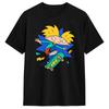 Hey Arnold Cartoon Tshirts For Men Vintage Pure Cotton Tees Crew Neck Short Sleeve T Shirt Plus Size Clothing