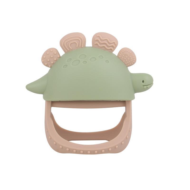 Silicone Dinosaur Glove Teether Teething Pain Relief BPA Free Easy Clean Soothing Baby Teething Toy for Infant Gifts