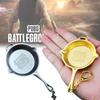 Premium Zinc Alloy Pubg Pan Keychain Metal Souvenir For Gamers And Collectors