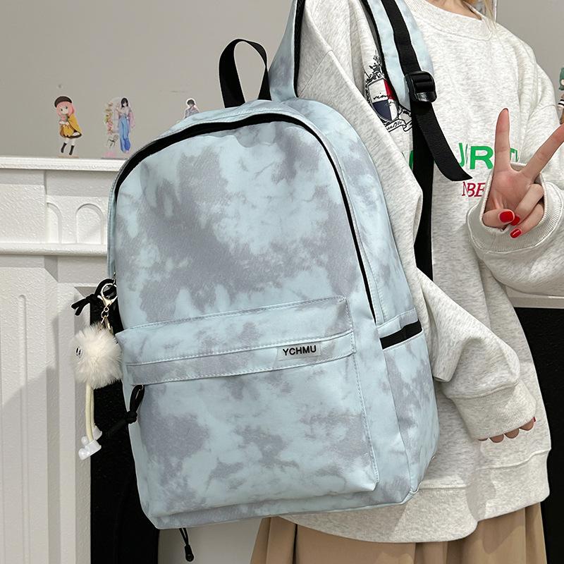 Schoolbag retro schoolbag male college students simple large capacity backpack female versatile computer travel junior high school backpack tide