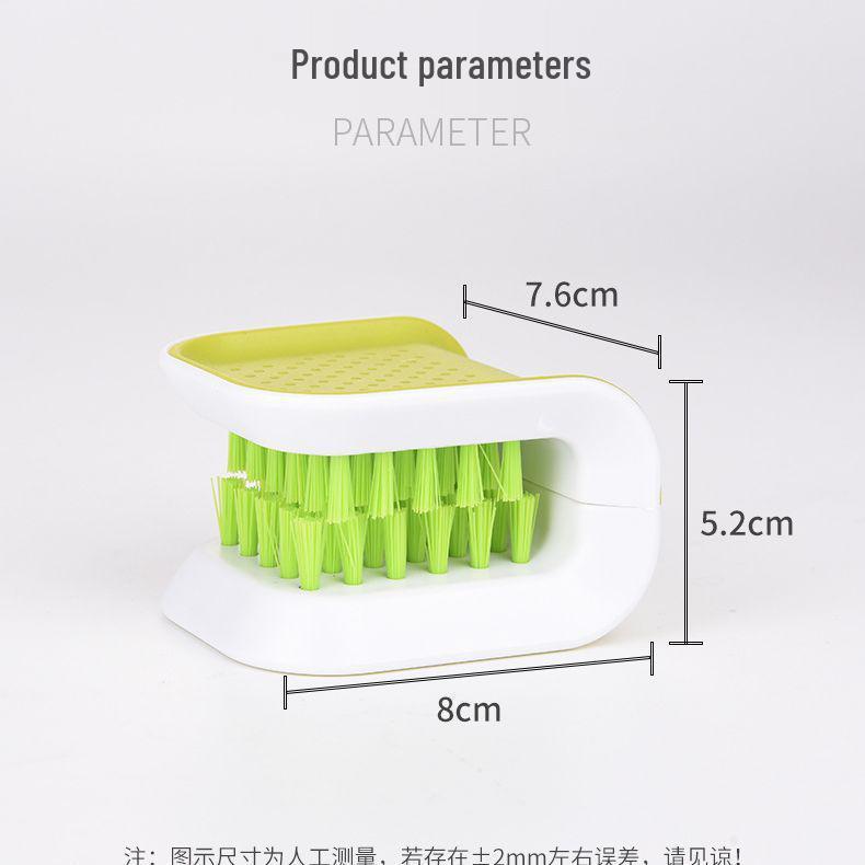 U-Shaped Double-Sided Brush for Cleaning Knives, Chopsticks, and Forks – Hard Bristles for Kitchen Use and Hand Protection