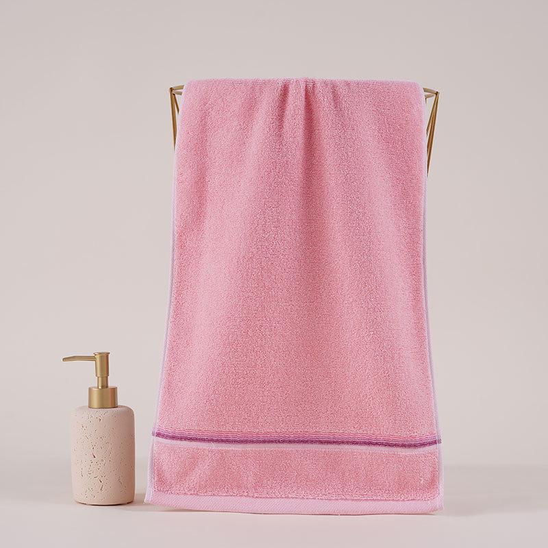 Pure Cotton Absorbent Face Towel - Plain Color, Home & Adult Use, Embroiderable Gift