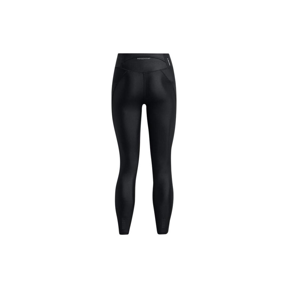 Under Armour Solid Color Running Leggings Nine-Point Vintage Sports Pants Women Bottoms Black 1376821-001