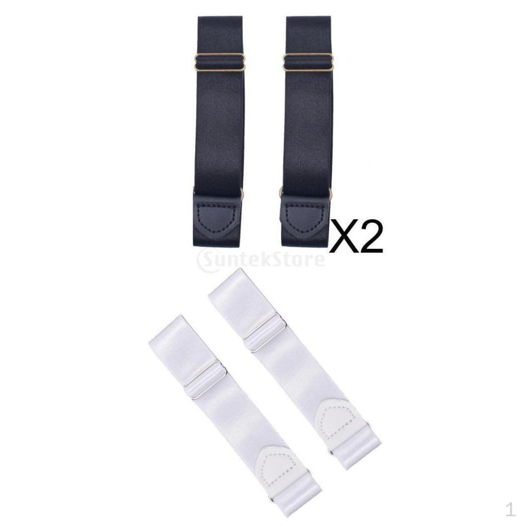 3 Pairs Adjustable Sleeve Holder Armband Garter Band