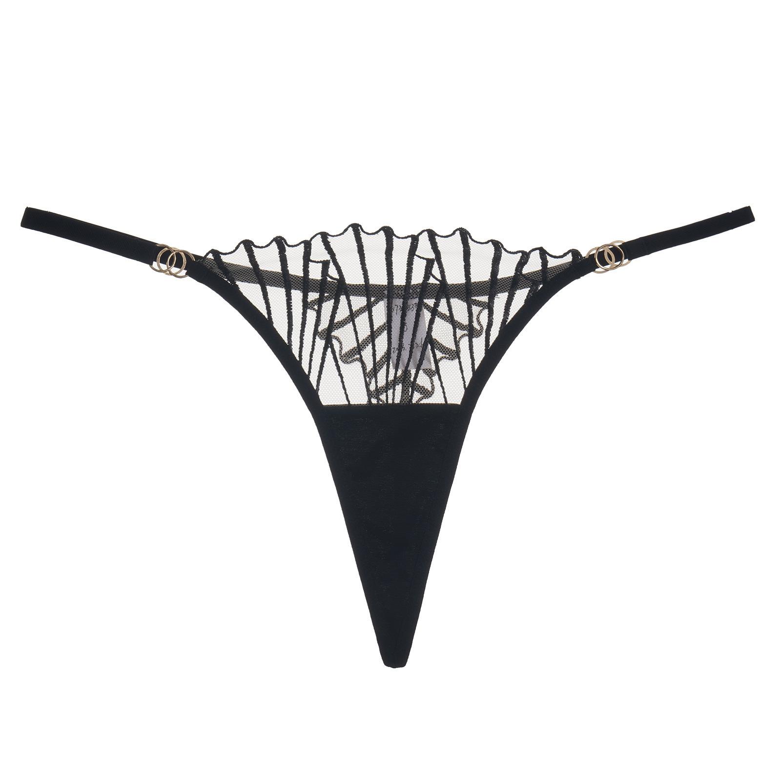 

Sexy lingerie French ultra-thin mesh embroidered bra underwear large chest small large size underwear L
