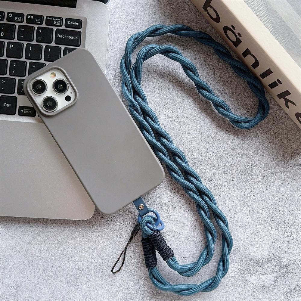 Nylon Twist Strap Phone For iPhone 17 Pro Max Universal Long Crossbody Rope Fits Outdoor Mountaineering Shoulder Neck Strap Rope