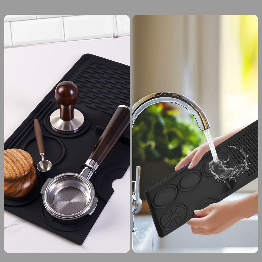 Waterproof Espresso Tamping Mat Silicone Portafilter Silicone Pad Coffee Tamper Mat Home Use