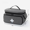 First Aid Storage Bag Oxford Cloth Medicine Organizer With Compartments Handle And Zipper Pockets For Home Travel Emergency Supplies