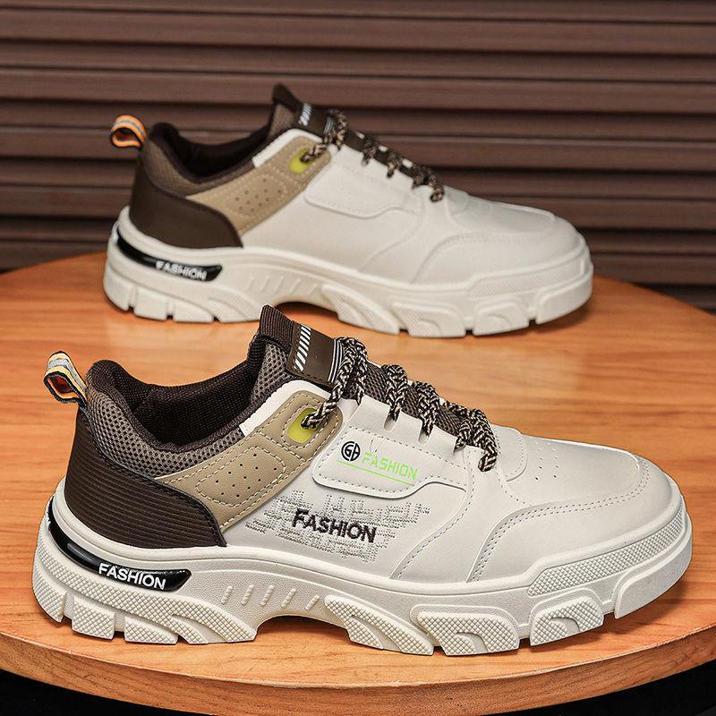 Shoes men's shoes 2025 new autumn men's height increase sports work board shoes youth casual low-top Martin boots