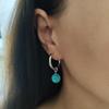 Silver Earrings with Turquoise (2146810)