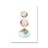 Pastel Colored Sea Shell Watercolor Poster Ocean Pebbles Canvas Painting Wall Art Education Picture Retro Kid Room Home Decor