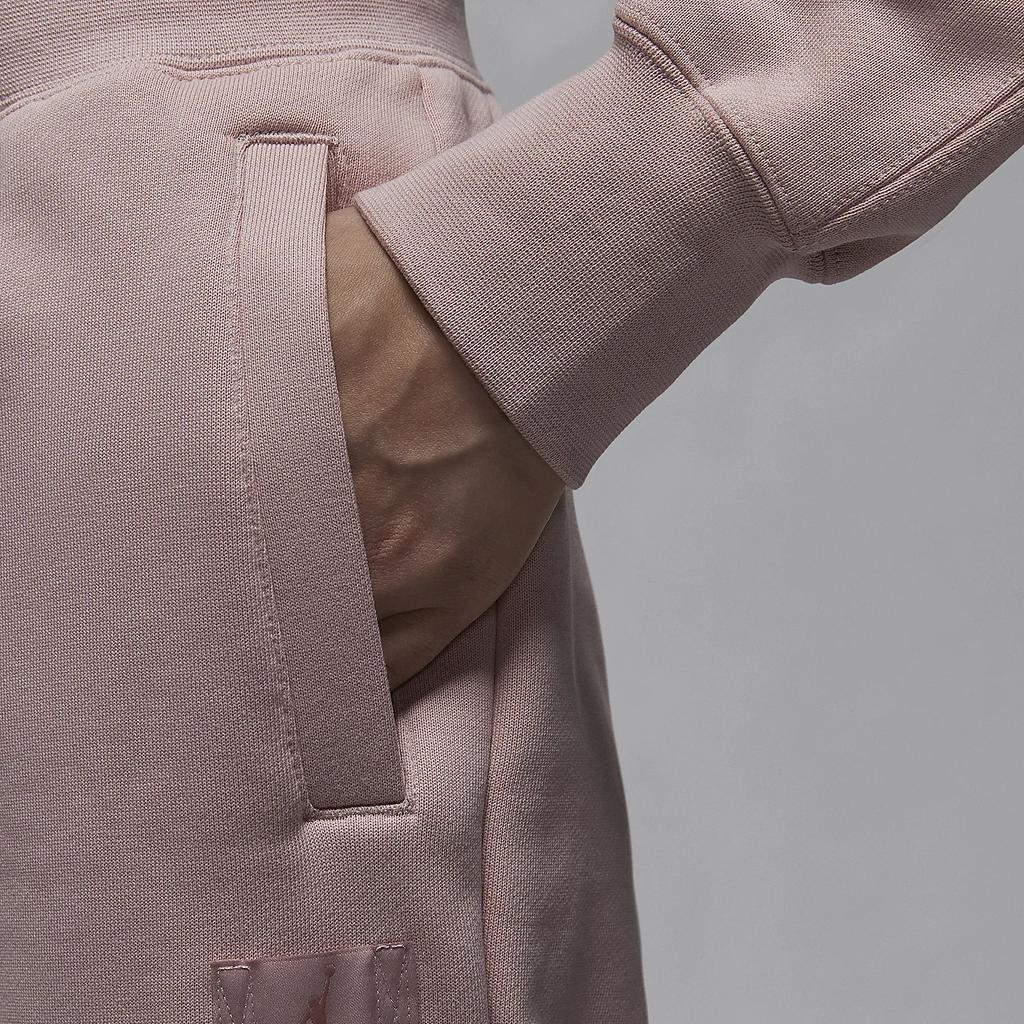 Jordan Flight Fleece Casual Comfortable Loose Soft Fleece Knit Sports Pants Women Pants Oxford-Pink FV7060-601