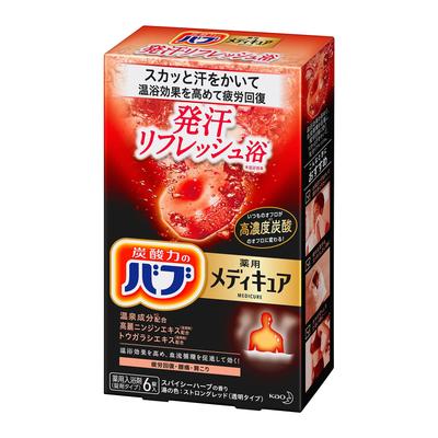 Bub Medicure Sweat Refreshing 6 Tablets Highly Concentrated Carbonated Hot Spring Ingredients When You Want To Sweat and Recover from Fatigue In the