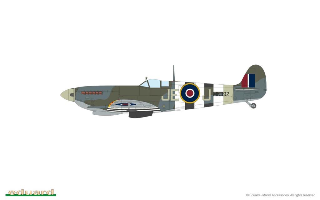 Eduard 1/48 Scale Weekend Edition Spitfire Mk.9c Late Model Plastic Model Kit EDU84199