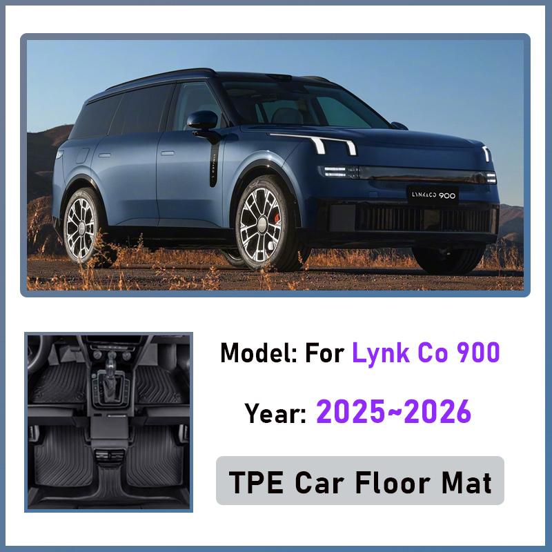 LHD Car Floor Mat For Lynk Co 900 L946 2025 2026 Anti-dirty Waterproof Foot Tray Liner Carpet Pad Interior Auto Accessories