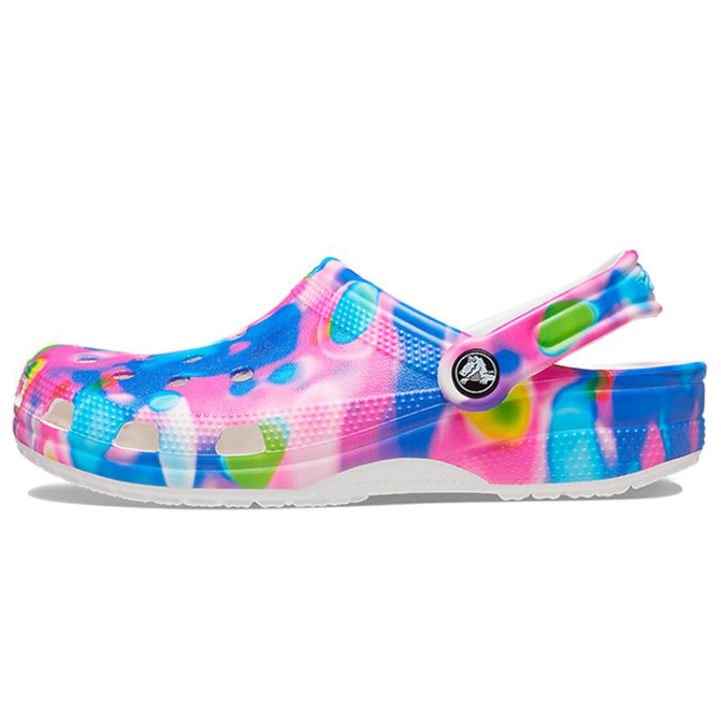 Crocs Classic Clogs Beach Sandals Unisex Blue Pink