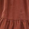 Zara 7 Minutes Sleeve Long Dress M Red Brown Special Wing Women Used