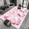 3DHello Kitty Cartoon Character Non-slip Rug for Living Room, Suitable for Bedrooms, Playrooms, Sofas, Home Decor Doormats.6