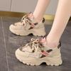 Running shoes breathable annual feet Putian new soft sole spring and summer new sports dad shoes female feeling small size fashion shoes