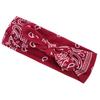 Paisley Print Headbands Bohemia Women Hair Bands Soft Elastic Headwear Fashion Scrunchies Turban Twisted Knotted Headwrap Girls