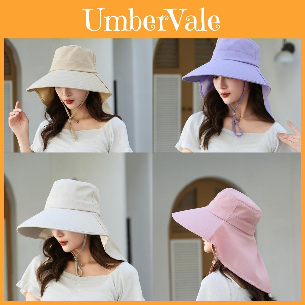 Summer Stylish Sun Hat For Women With Large Brim And Uv Blocking Fabric For Outdoor Use